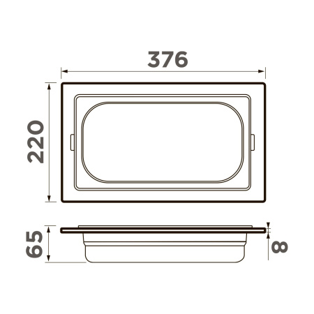 Контейнер Omoikiri DC-03-1 GB, 4999082, графит