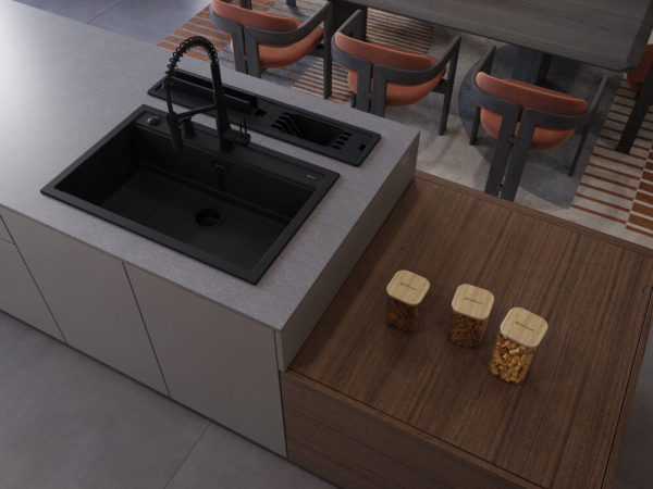 Мойка кухонная Omoikiri Kitagawa 79-LB GR 4993998, Leningrad grey