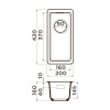 Мойка кухонная Omoikiri Kata 20-U-PA 4993372, пастила