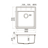 Мойка кухонная Omoikiri Daisen 46-BE 4993608, ваниль