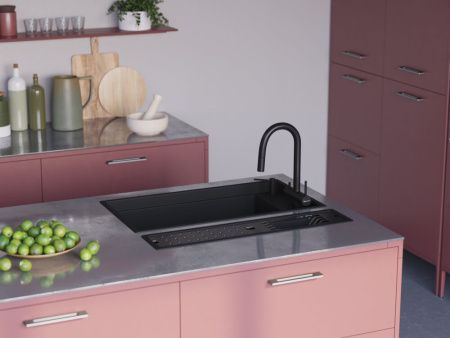 Смеситель для кухни Omoikiri AKITA-S GB 4994359, графит