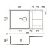 Мойка кухонная Omoikiri Sumi 86-BE 4993647, ваниль