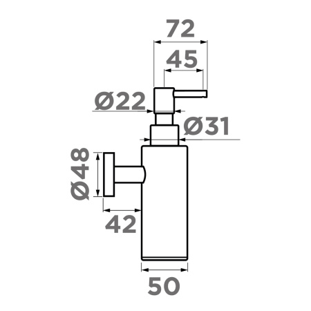 Дозатор  Omoikiri OM-07 lg 4995097, светлое золото