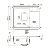 Мойка кухонная Omoikiri TASOGARE 65 PA 4993481, пастила