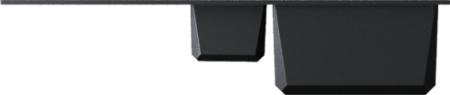 Мойка кухонная Omoikiri SAKAIME 100-2-BL 4993892, черный