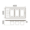 Контейнер Omoikiri DC-02-3 IN, 4999078, нержавеющая сталь
