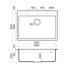 Мойка кухонная Omoikiri TEDORI 68-DC 4993968, темный шоколад