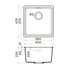 Мойка кухонная Omoikiri Kata 40-U-GR 4993397, Leningrad grey